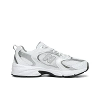New Balance NB 530 Mesh, chaussures de course basses respirantes en cuir synthétique unisexe argent blanc MR530AD 3