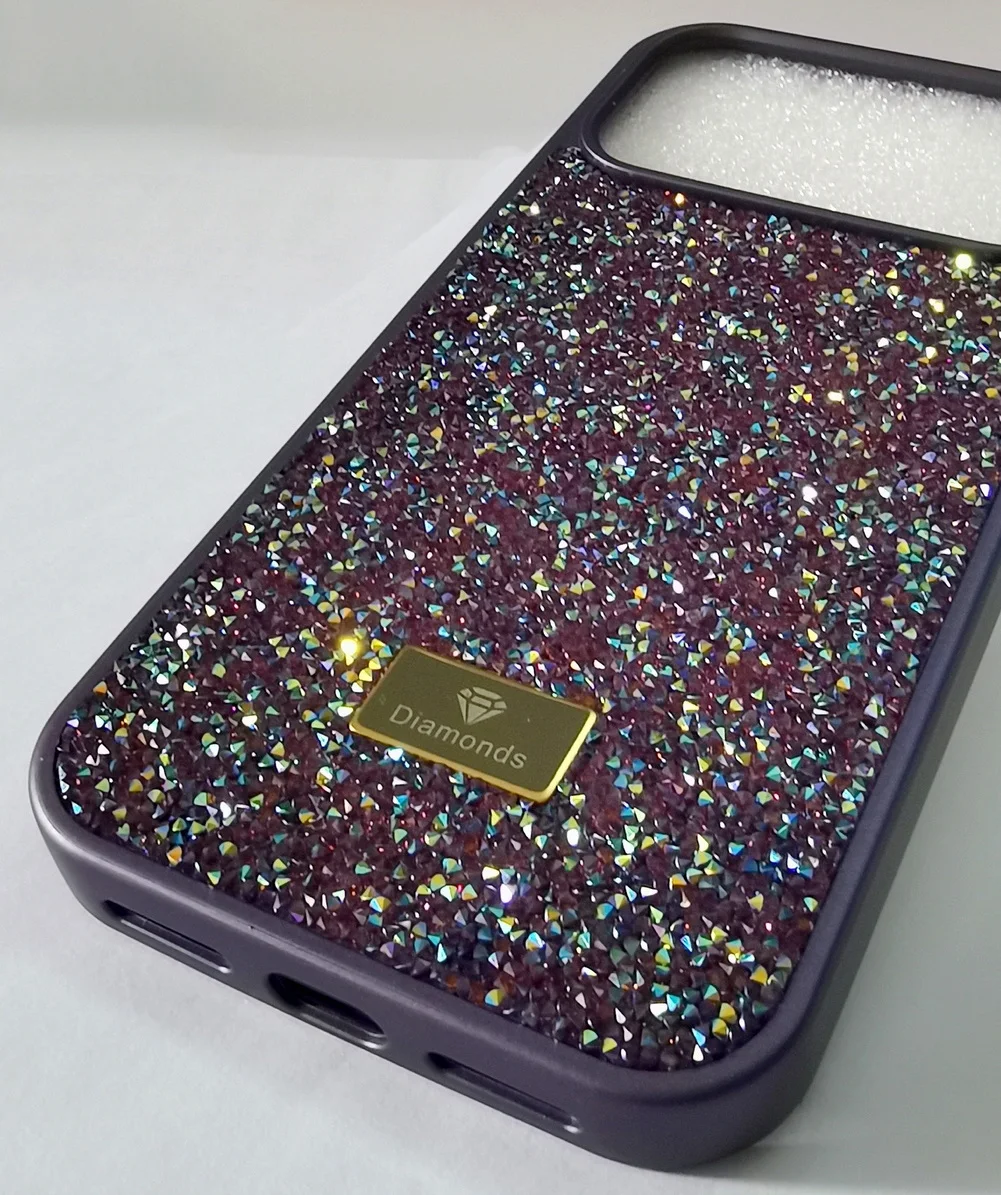 Multicolored Gold Diamond Bling Rhinestone Glitter Protective Case
