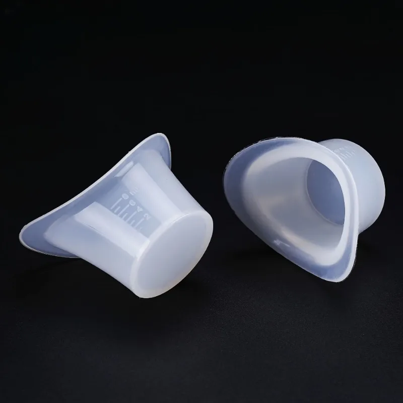 체중계 편안한 착용감의 실리콘 눈 세척 컵, 식품 등급 유기 실리콘, 안전하고 효과적인 눈 관리, 1 개, 2 개, 4 개