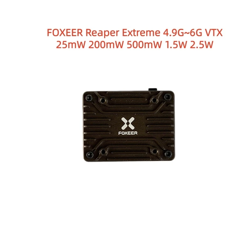 FOXEER Reaper Extreme 5.8G 2.5W 80CH FPV 4.9G~6G VTX 25mW 200mW 500mW 1.5W 2.5WAdjustable 2-8S 20X20mm for RC Model