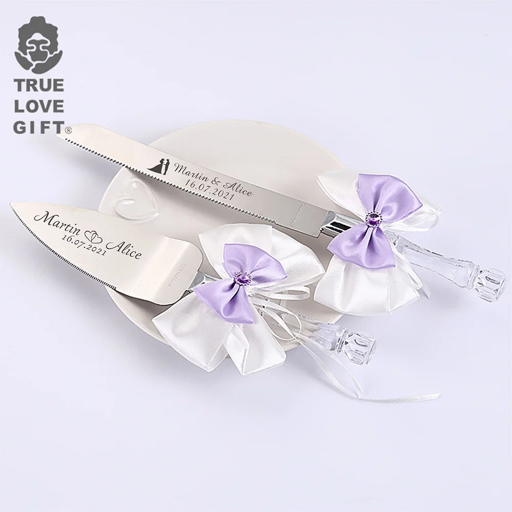 

1 Set Personalized Wedding Resin Cake Knife Serving Set Custom Cake Knife & Shovel Birthday Gift Party Decoration Cake Tools