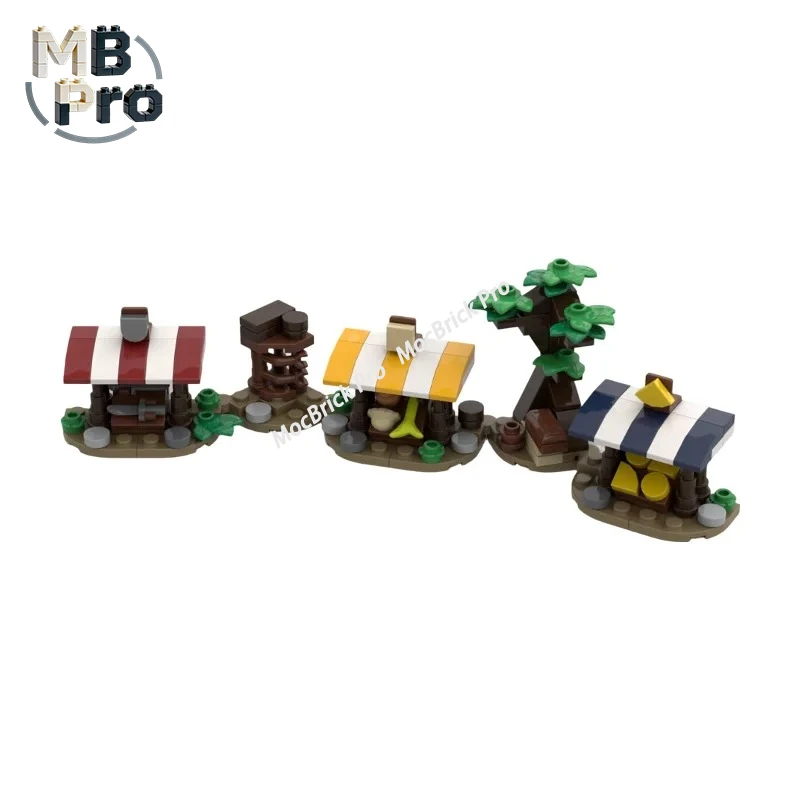 중세 시장 확장 MOC 블록, 성인 수집가와 전시용 클래식 시장 가판대 확장품