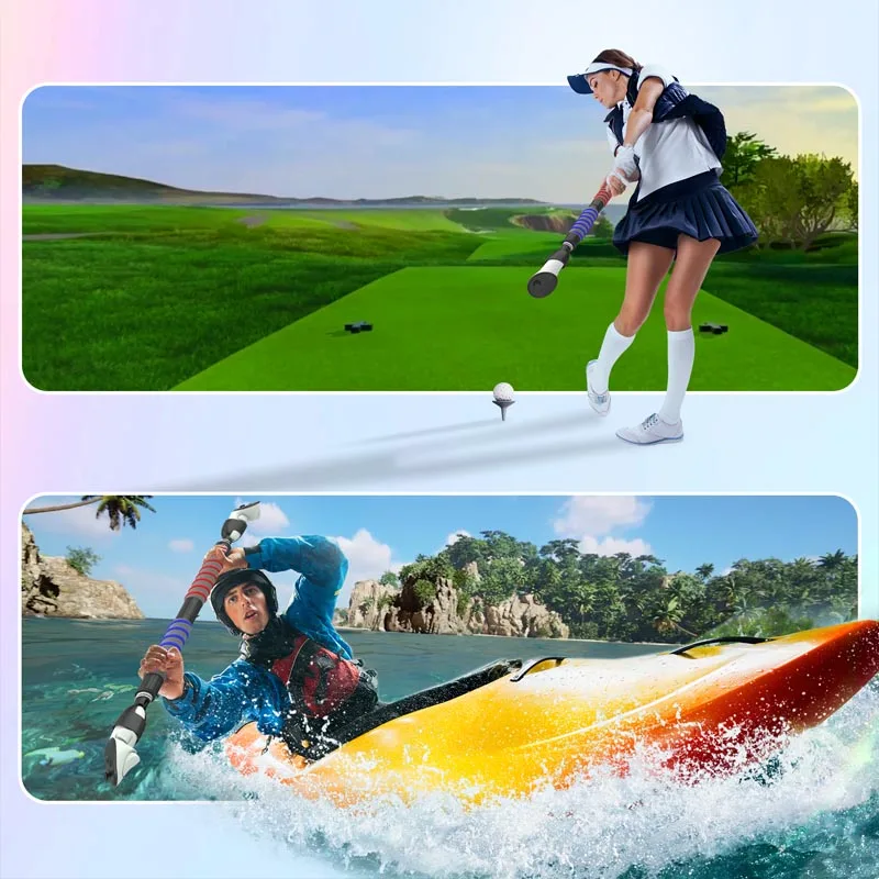 VR Game Handle Accessories for Meta Quest 3 Controllers Golf Sponge Handles Extension Grips Playing Beat Gorilla Tag Long Arms