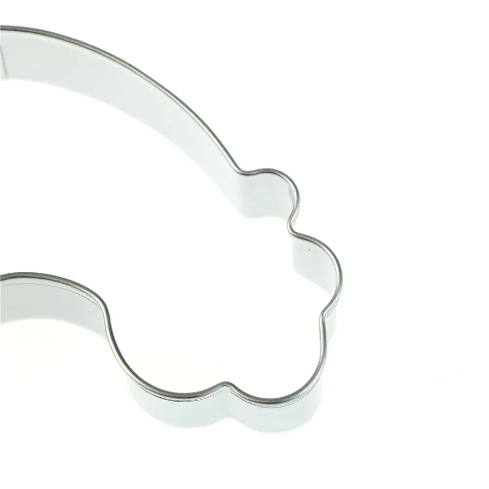 Hot 1pc Lovely Stainless Steel Rainbow Shape 3D Fondant Cake Decorating Tools DIY Pastry Biscuit Baking s Mouds