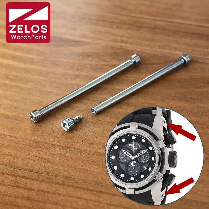 Tubo A Vite Per Bullone Di Riserva Invicta Zeus Chronograph Man Watch Gomma Band Rod Parts Tools