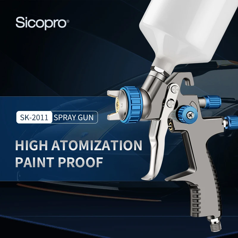 SICO SK-2011 Model LVLP Water Based Air Spray Gun 1.3mm 1.4mm 1.8mm Nozzle Air Sprayer презервативы sico 3 xxl