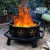 35 Inch Octagonal Wood Burning Fire Pit for Outdoor Bonfire Camping Backyard Patio - Firepits Designed for outside Use 2