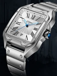 Square Dial Top Brand Luxury Waterproof Men Automatic Mechanical Watch Fashion Casual Sports Watch Men Business Watch Relogio