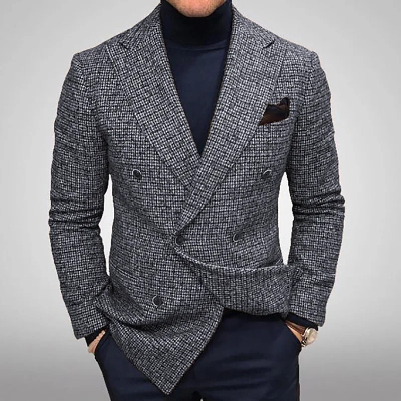 2024 Spring Casual Suit Gentleman Fashion Coat Men's Large