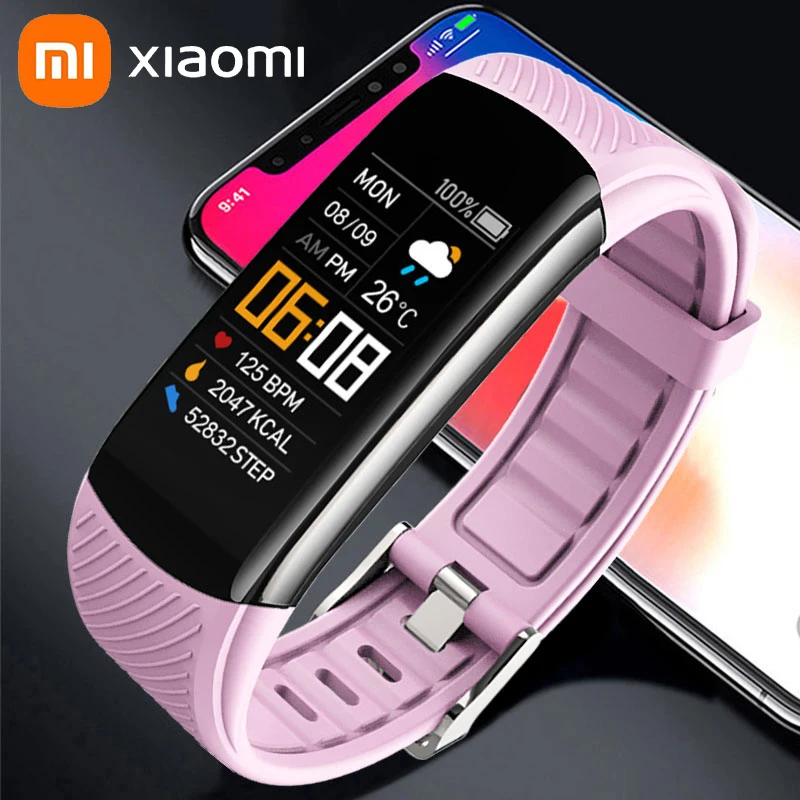 

Новинка, Оригинальные спортивные умные часы Xiaomi C5S для женщин и мужчин, умный браслет с Bluetooth для Android и iOS, женский и мужской фитнес-трекер
