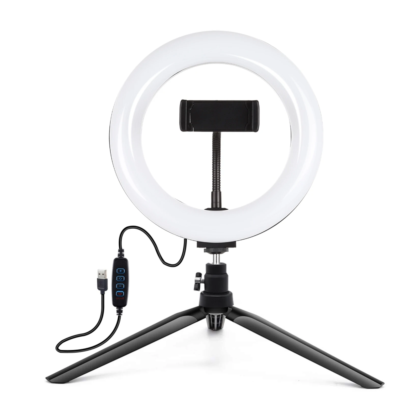 PULUZ Photography Lighting Phone Ringlight Tripod Stand Photo Led Selfie Ring Light Lamp for Youtube Live Video Shooting