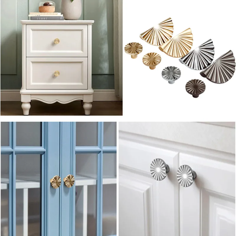 Canibet Handles Flower Pulls Gold Solid Door Knobs and Pulls Handle for Furniture Kitchen Cupboard Closet Drawer Home Decor64 door handles cabinet handles