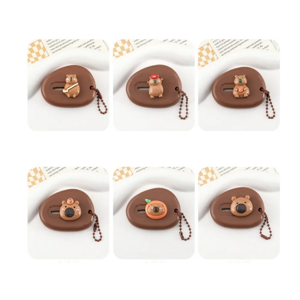 Cute Plastic Capibara Cutter Cartoon School Office Supplies Paper Cutting Tool Mini Retractable Letter Opener paper cutter