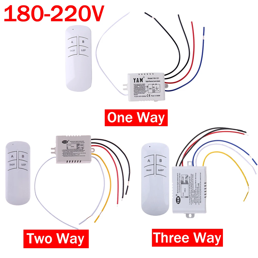 Digital Remote Control Light Switch Wireless ON/OFF Remote Control