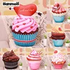Pink Cup Cake Plush Pillow Ice Cream Cherry Fruits Cookie Biscuit Cholocate Red Heart Cake Stuffed Food Pillow Lady Decor 1