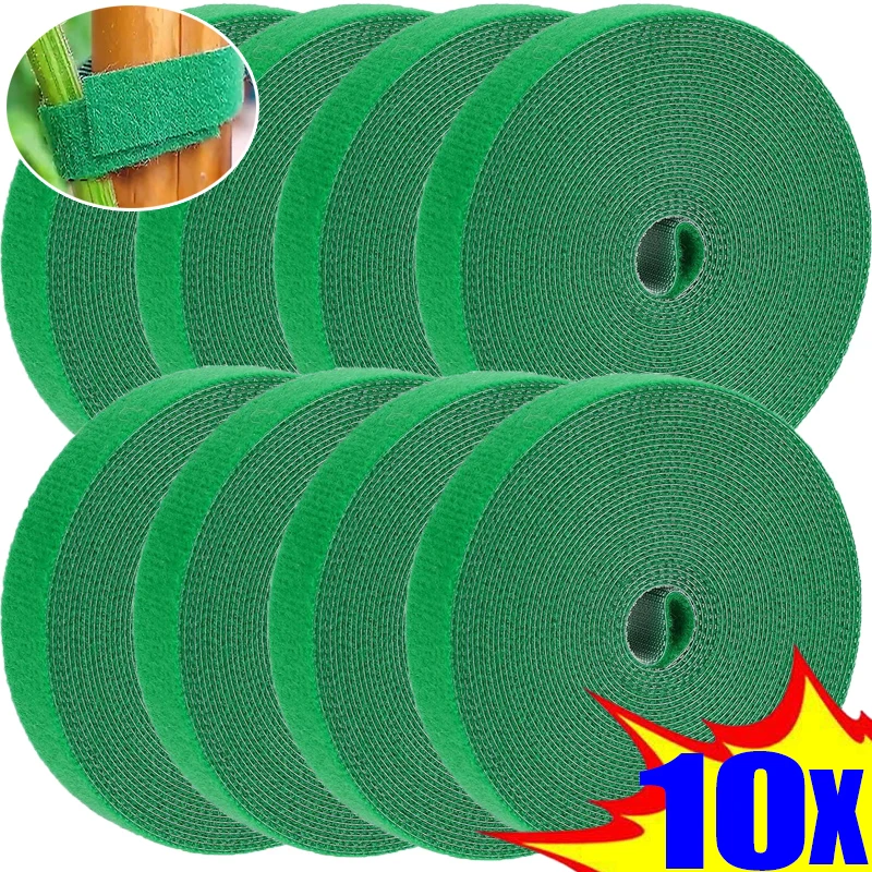 

Nylon Plant Ties Plant Bandage Garden Hook Loop Garden Plant Vine Flower Wrap Support Reusable Fastener Tape Garden Accessories