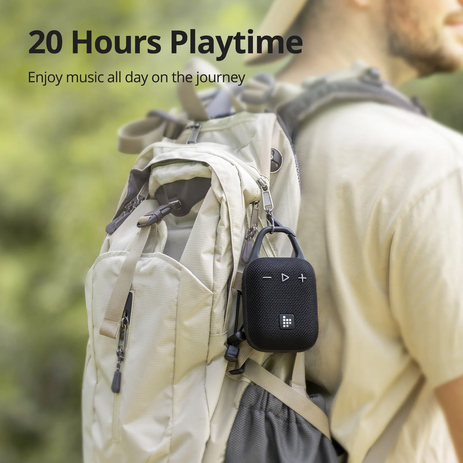 Tronsmart Mirtune H1 Speaker Portable Bluetooth Speaker with Hook IPX7 Waterproof 20H Playtime for Camping Hiking Outdoor bluetooth speaker