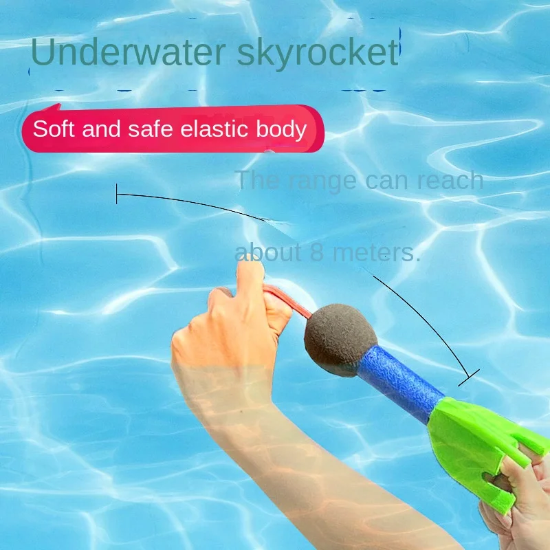 

Summer Diving Toys Shark Torpedo Rocket Throwing Toy Funny Swimming Pool Diving Game Children Dive Dolphin Accessories Toy ZXH