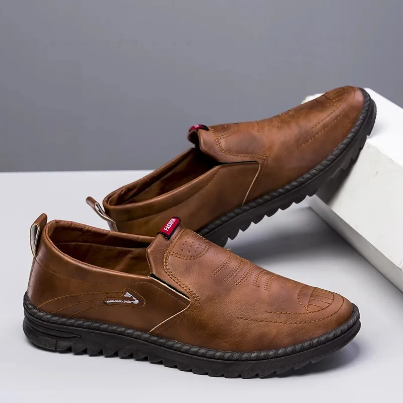 Brown leather surface