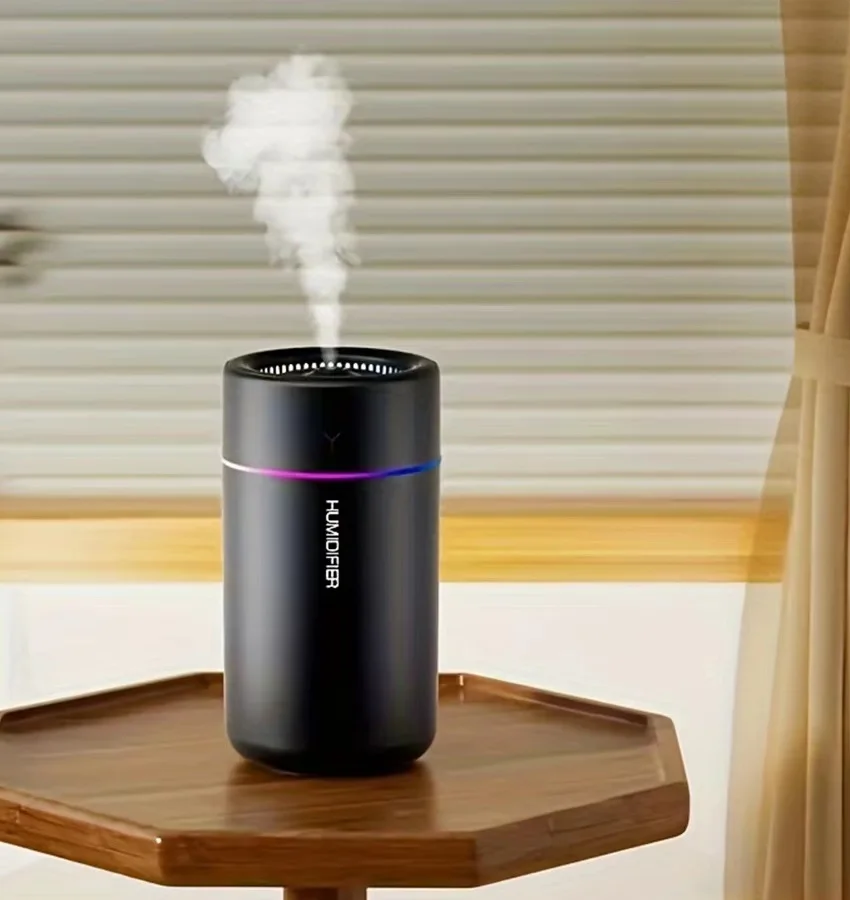자동차 가습기 다채로운 LED 아로마테라피 가습기 침실 사무실에 적합한 무소음 초음파 공기 아로마테라피 기계