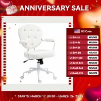 Homcom Cute Office Chair, Teddy Bear Fleece Vanity Chair, Cream White 1