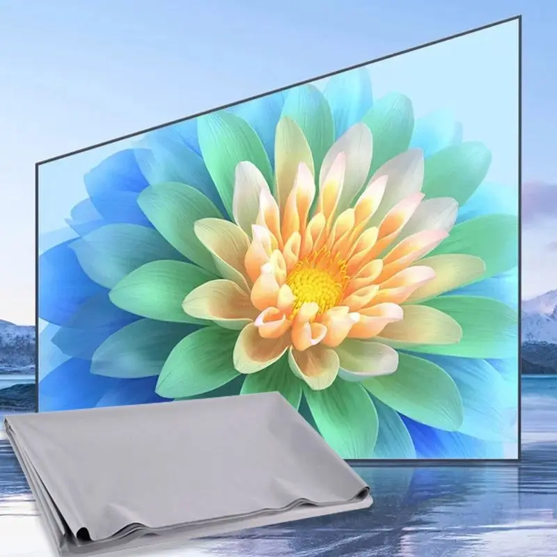 

Portable Projector 4K Anti-Light Folding Screen 4K High-definition Foldable Anti Light Curtain Simple Home Projector Anti Light