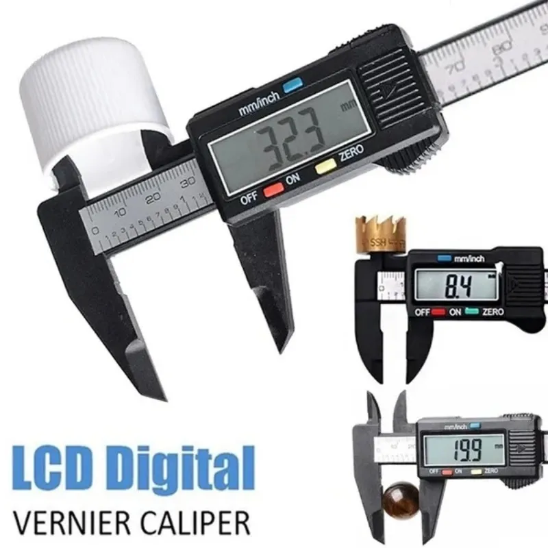 

Professional LCD Digital Electronic Vernier Metal Caliper Messschieber Micrometer Gauge Digital Caliper Depth Measuring Tool