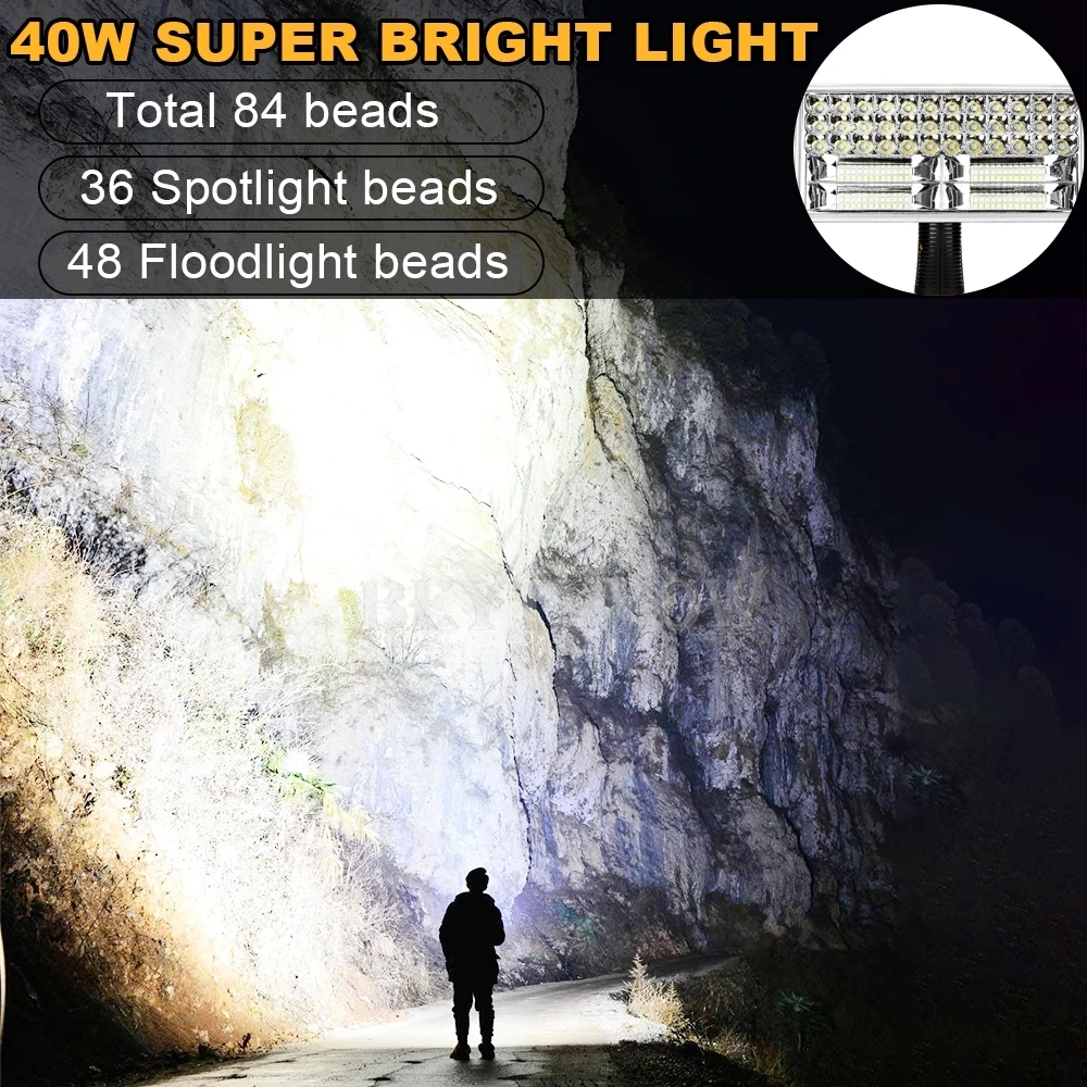 40W 4200LM LED Jobsite Work Light for Dewalt 20V Battery Handheld Floodlight Spo
