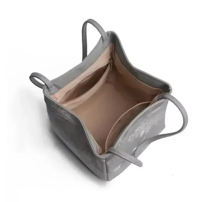 حقيبة دلو نسائية فاخرة بتصميم مميز لعام 2025، مصنو...