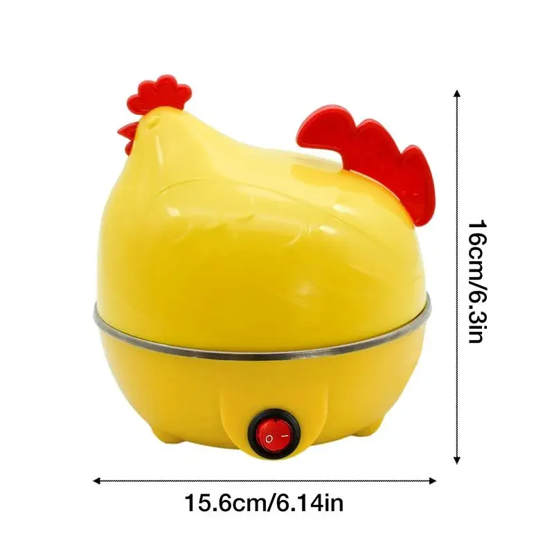 Home Kitchen Cooking Tool 7-Egg Capacity Egg Cooker Chicken Shaped Egg Boiler Eggs Steamer Appliance Utensil 6