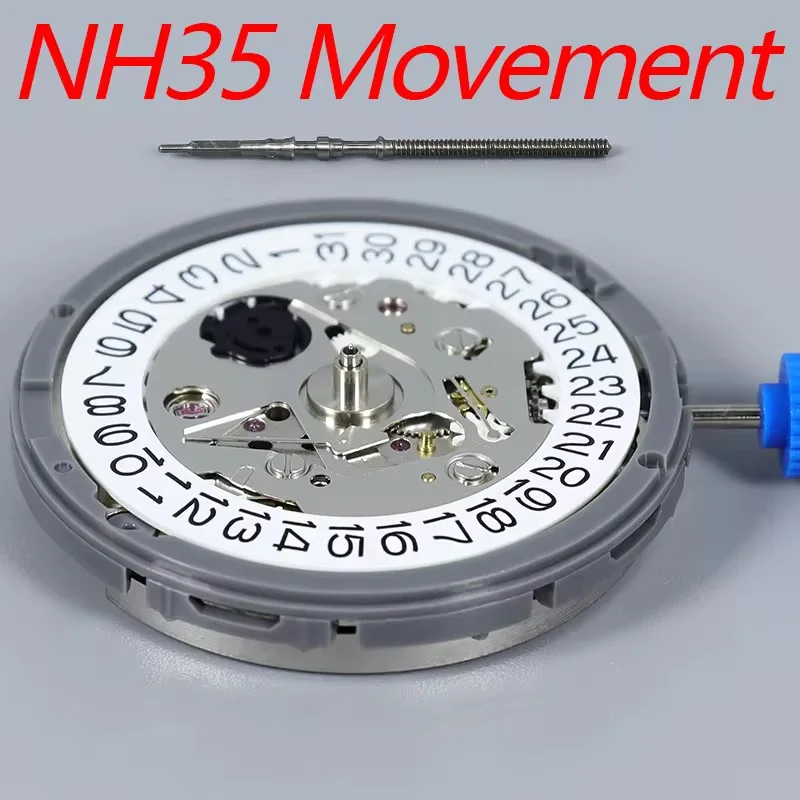 일본 NH35A 자동 기계식 시계 무브먼트 24개의 보석과 3H 날짜창이 있는 시계 수리 및 교체용