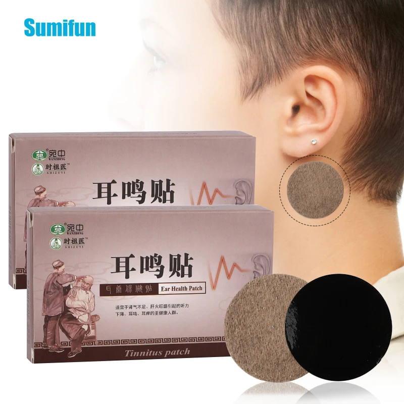 Sumifun Tinnitus Relief Patch Ear Pain Relief Treatment Plaster Protect Hearing Loss Boost Blood Circulation Sticker 6Pcs/box