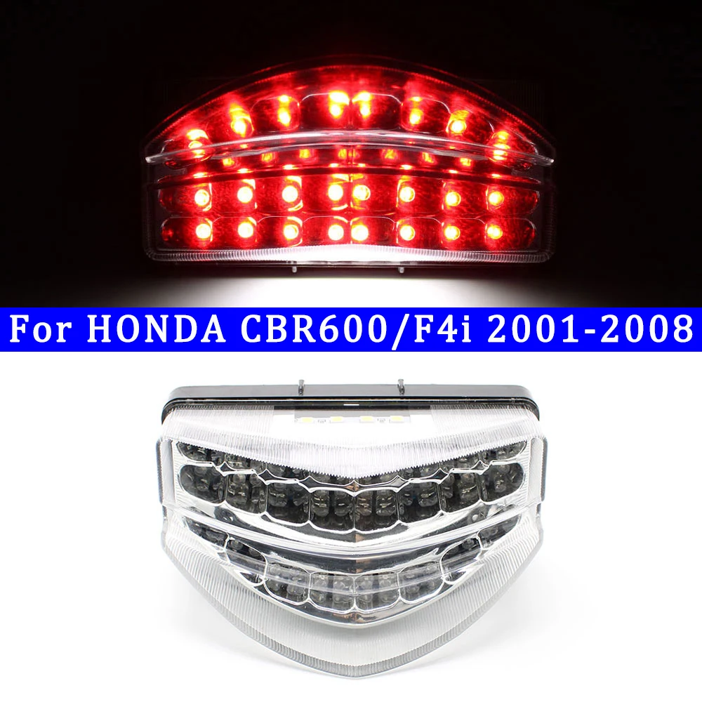 

For HONDA CBR600 F4i 2001-2008 Motorcycler Integrated LED Rear Tail Light Brake Taillight Turn Signals Blinker Lamps Accessories