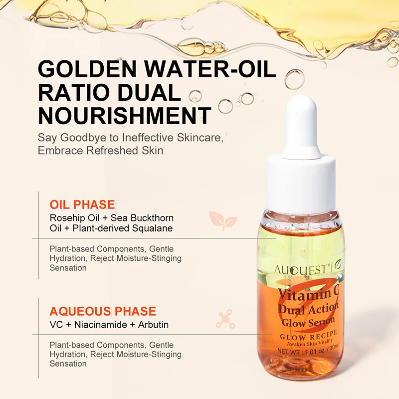 Vitamin C Face Serum Hyaluronic Acid Dark Spot Remover Whitening Moisturizing Repair Anti-aging Essence Facial Skin Care 5