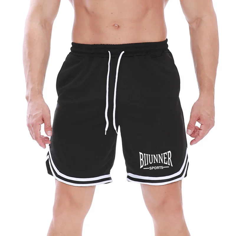 New Men Drawstring Basketball Shorts Mesh Quick Dry Sports Fitness Outdoor Bottoms Beach Volleyball Wear Sportswear Summer