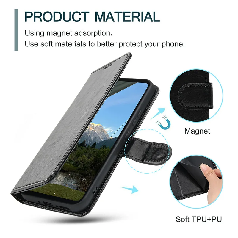 Elegant Leather Wallet Case - Premium Fashion Cover
