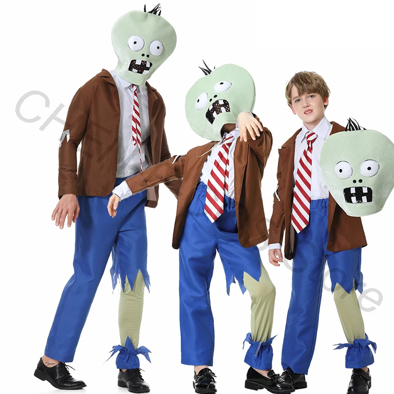 

Halloween Zombie Cosplay Costume Role Playing Game Character Horror Theme Uniform Accessories Christmas Carnival Full Child