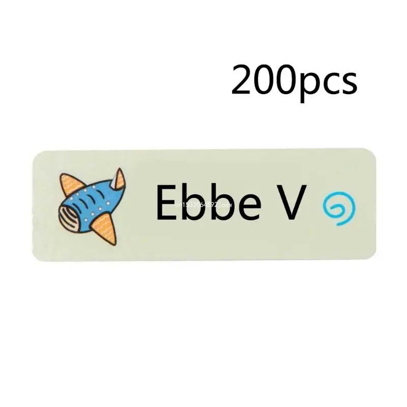 

Наборы водонепроницаемых именных этикеток для детей, 200 шт., красочные именные этикетки, водонепроницаемые этикетки для Прямая