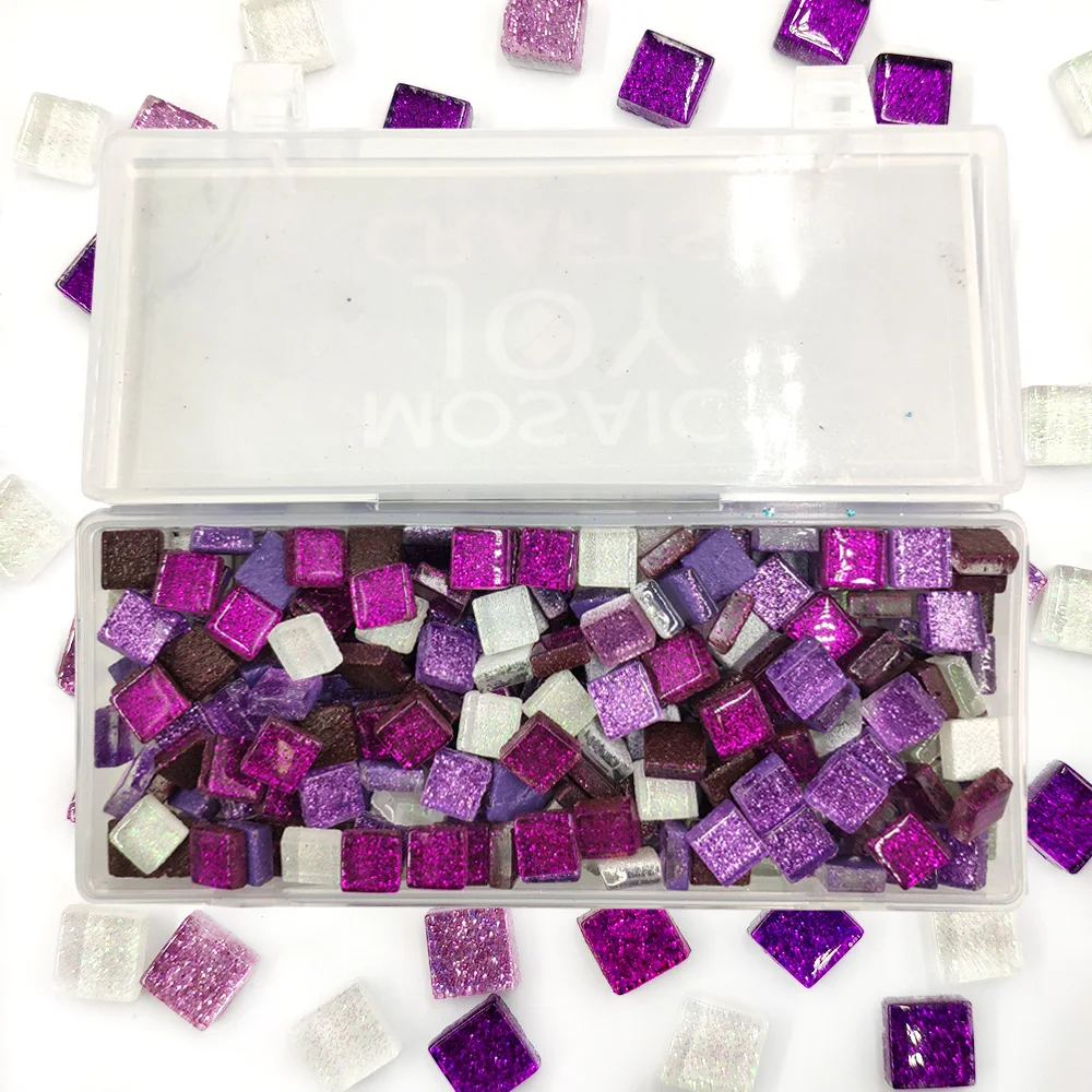Glitter Glass Mosaic Stones 4