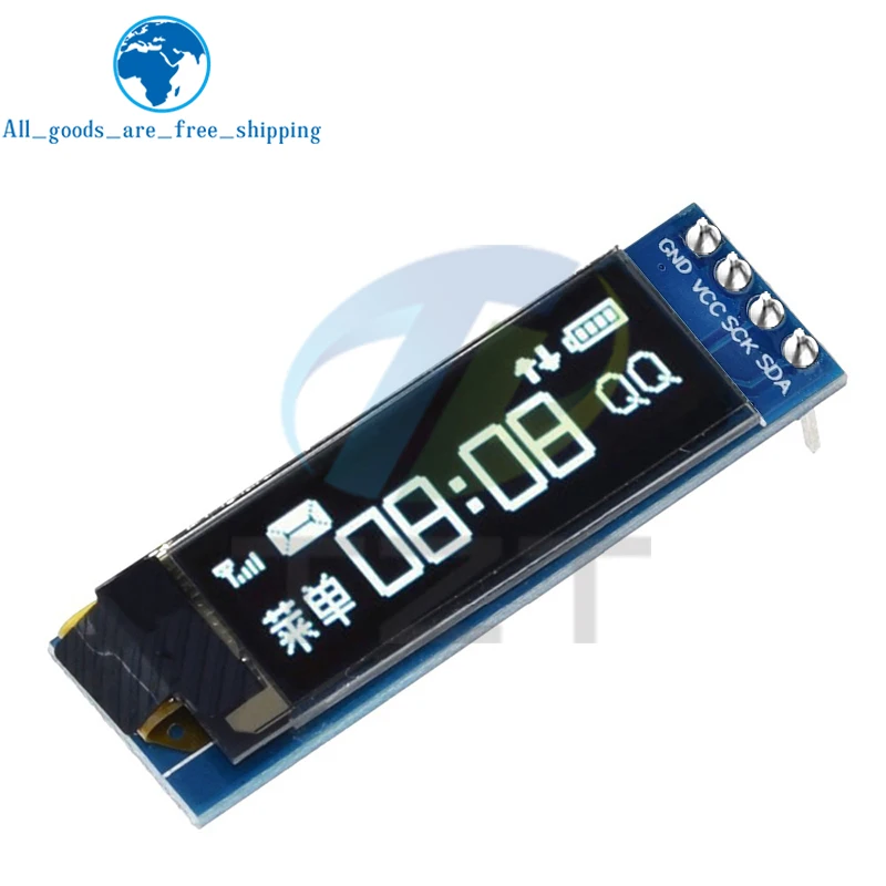 1/3pcs 0.91 Inch OLED Module 128X32 LCD LED Display 0.91" IIC Communicate for Arduino