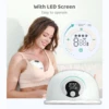 S32 Wearable Breast Pump for Breastfeeding Electric Breast Pump Hands FreeLow Noise with Memory Pause Functions 24mm Flange 4