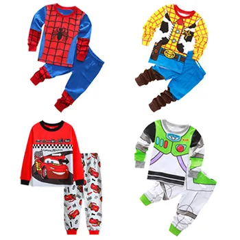 MINISO 2pc Set Ragazzi Pigiama 2025 Abbigliamento per bambini Anime Stampa Manica lunga Carino Bambino Ragazzo Pigiama Infantil Abbigliamento Homewear 1