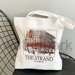 Aesthetics Shopping Bag Handbags Library Bag Shakespeare and Company Totes Daunt Books Tote Bag Canvas Shoulder Bag Back To Gift