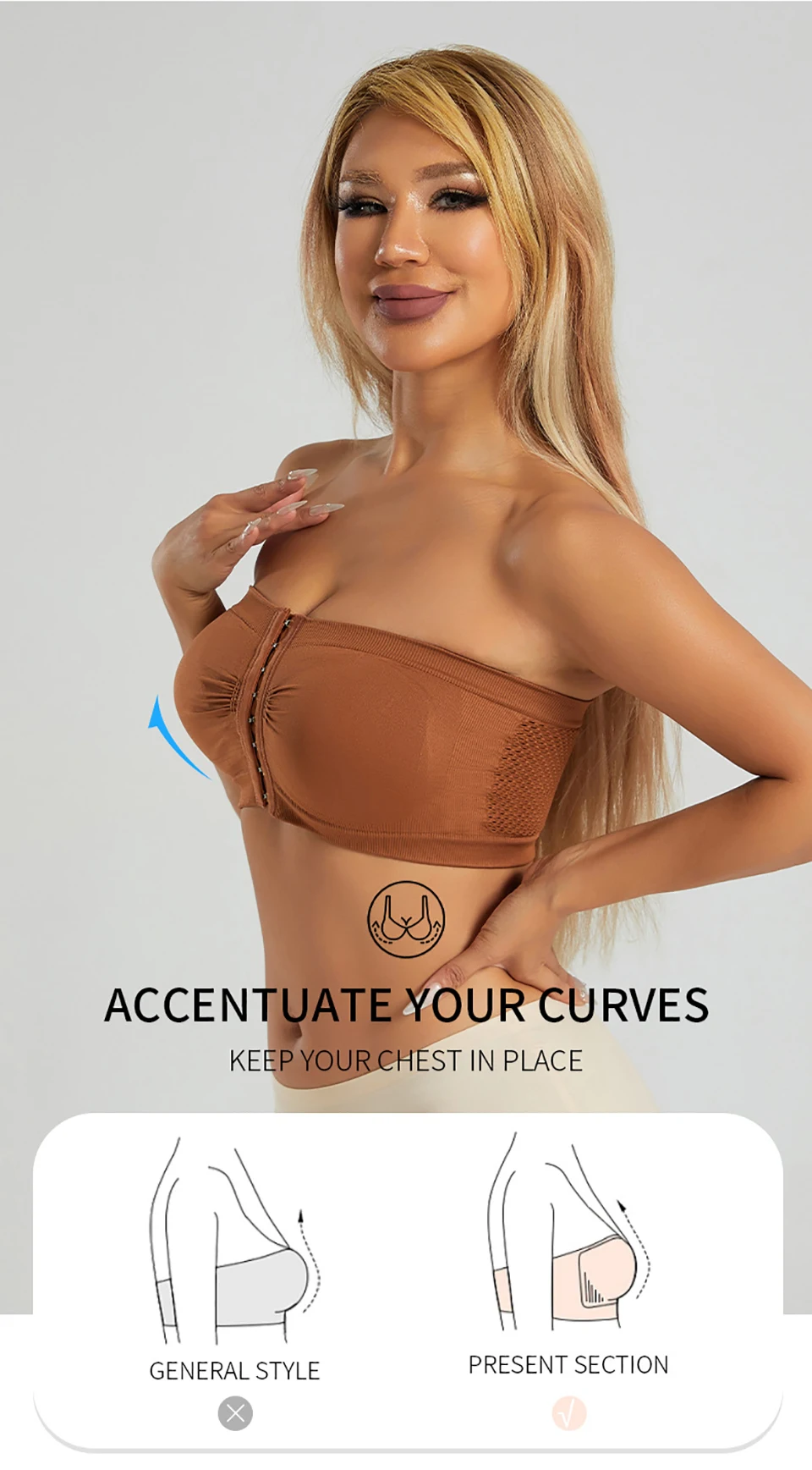 Bandeau Bra Backless Style