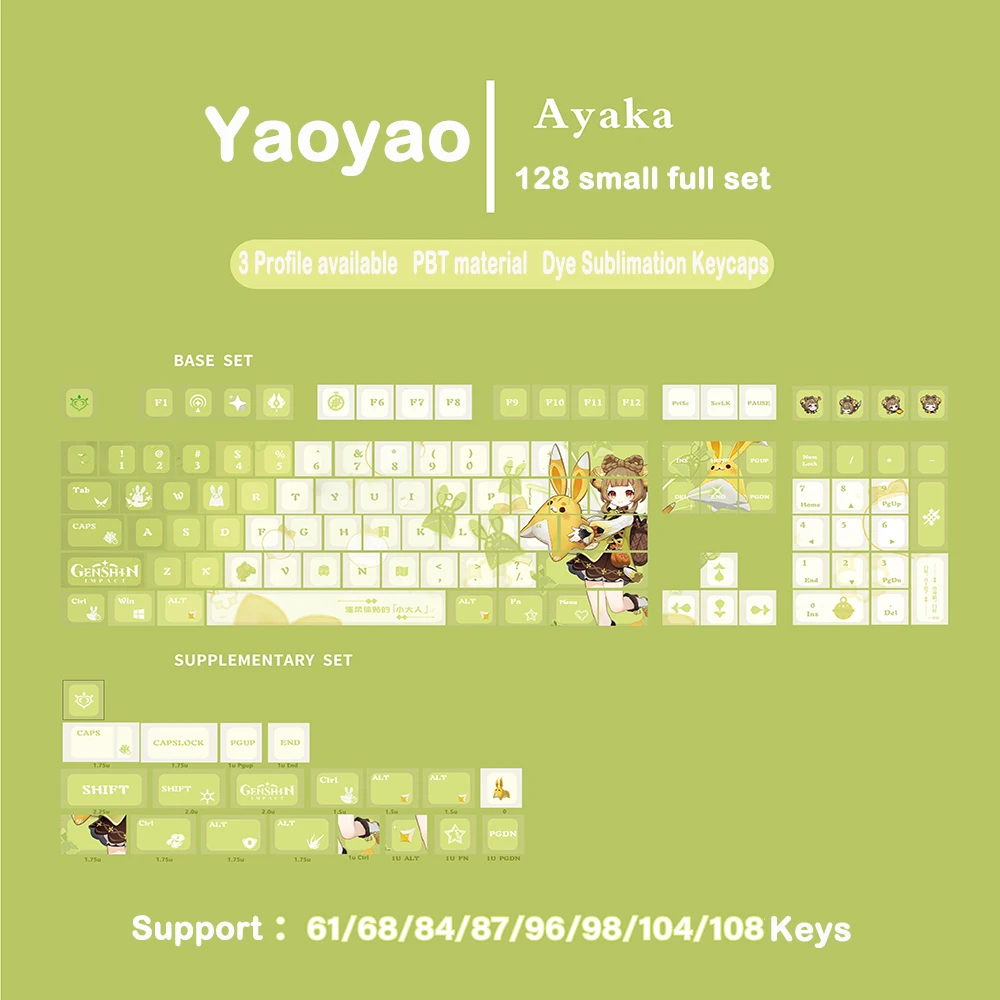 Impacto Keycaps Presente Cereja Perfil PBT Teclado