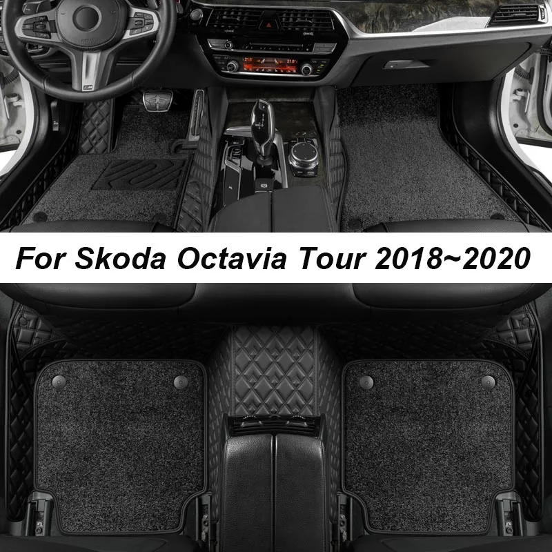 CustomLuxuryFloorMatsForSkodaOctaviaTour20182020NOWrinkles