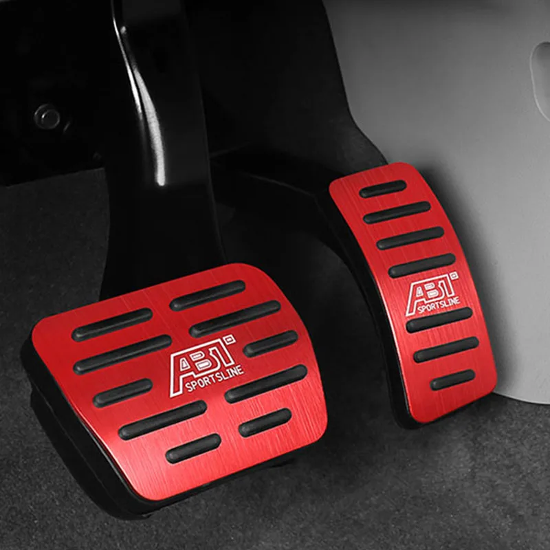 Stainless Steel Car Accelerator Brake Foot Rest Pedal Cover for Volkswagen VW GOLF 7 MK7 Seat Ibiza Ateca Audi A1 Skoda Fabia