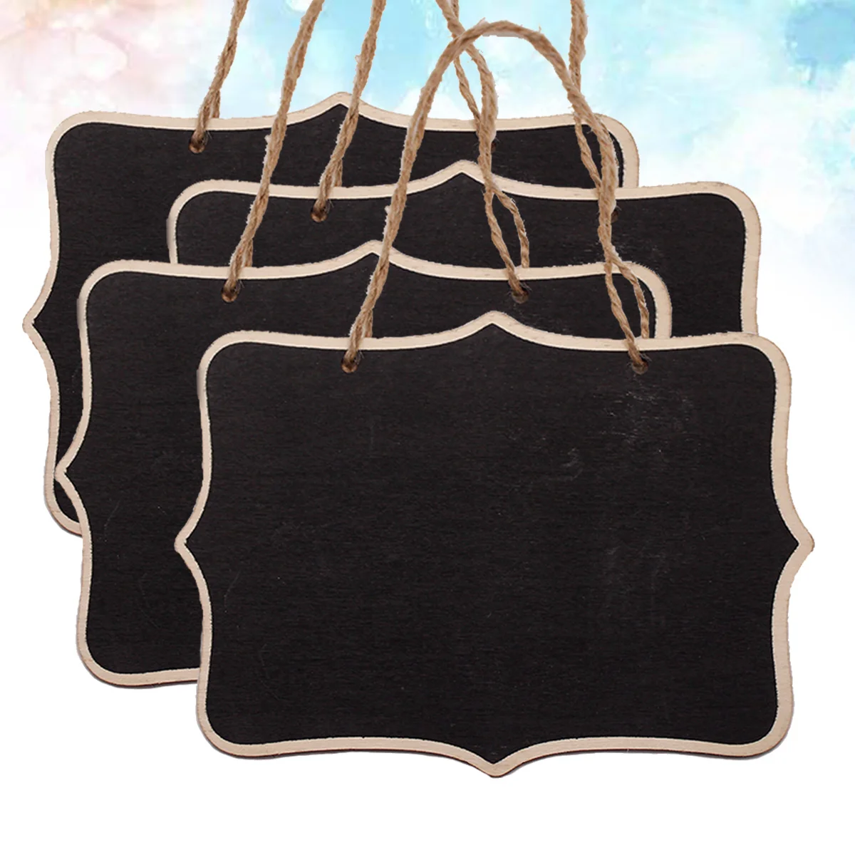 4pcs Mini Chalkboard Sign For Chalk Sign Food Party Buffet Table Wedding Bakery Cake Price wooden chalkboard