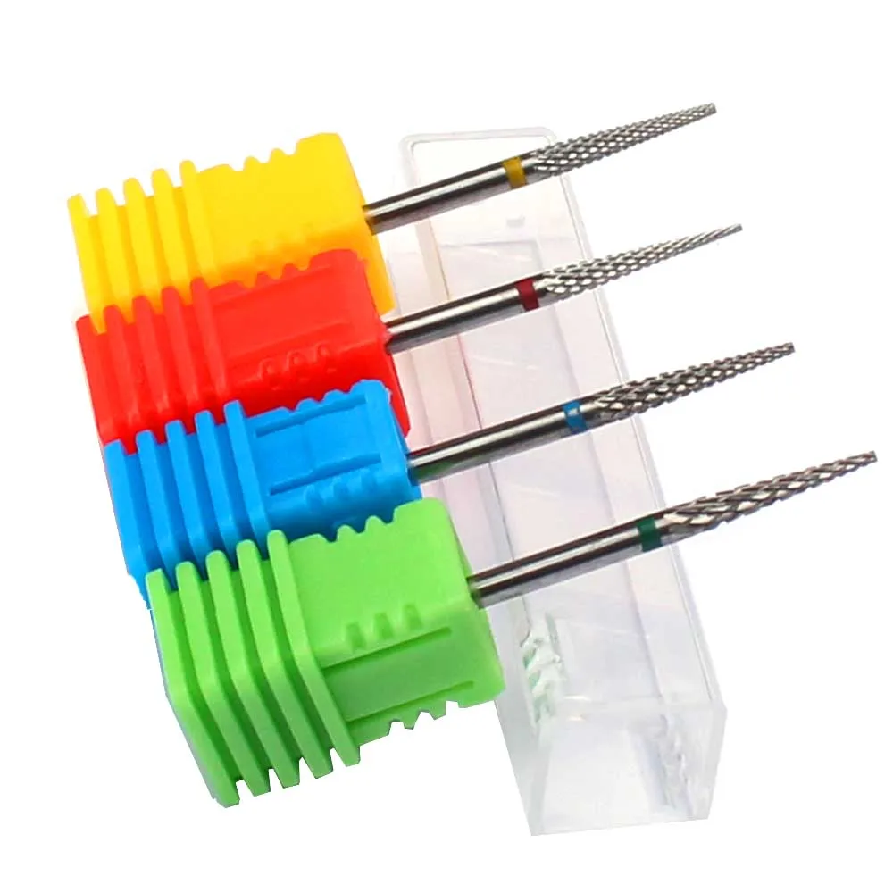 Carbide Cutter Nail Drill Bits Tungsten Drills Manicure Electric Nail File Gel Polish Remover Pedicure Flame Cutter Accessories nail drill bit