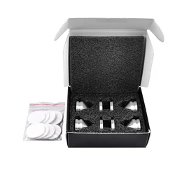 Premium Aluminum Alloy Speaker Isolation Pads - Set of 4 (Silver4pcs)